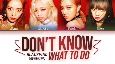 dont no what to do lyrics|don't what to do blackpink.